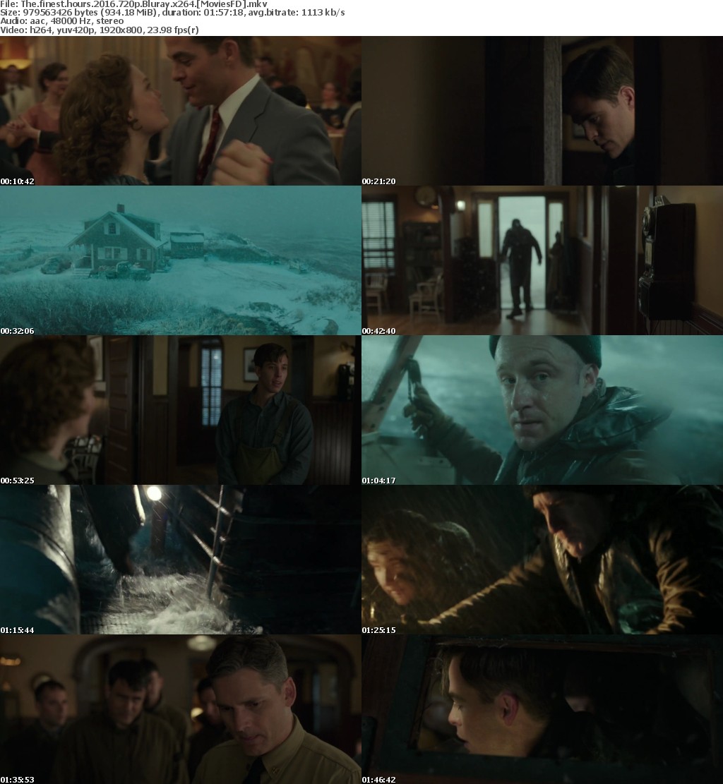 The Finest Hours (2016) 720p BluRay x264 - MoviesFD