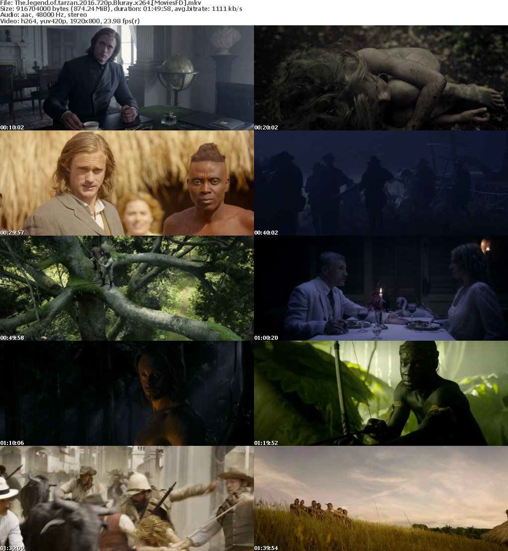 The Legend of Tarzan (2016) 720p BluRay x264 - MoviesFD