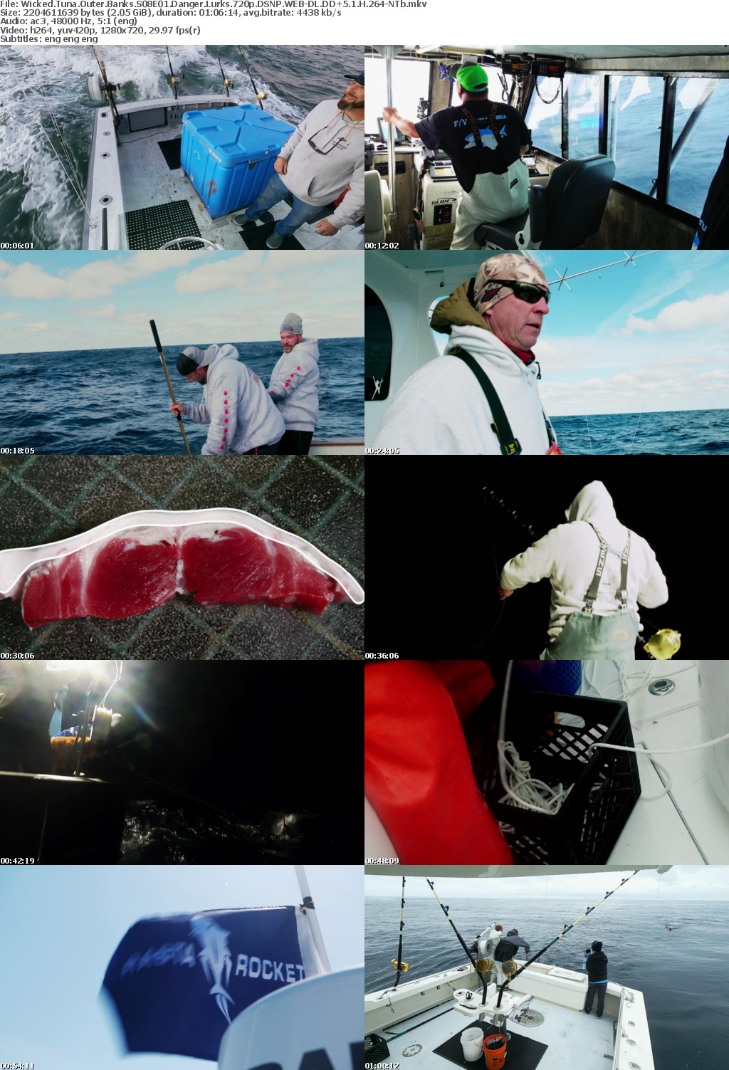 Wicked Tuna Outer Banks S08E01 Danger Lurks REPACK 720p DSNP WEBRip DDP5 1 x264-NTb