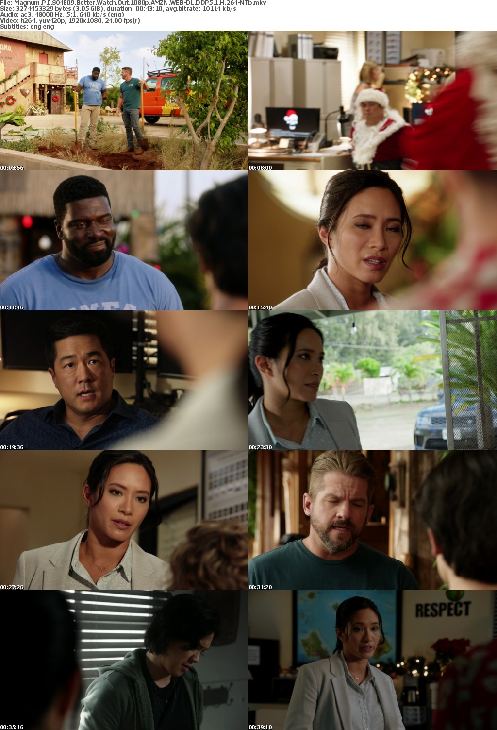 Magnum P I 2018 S04E09 Better Watch Out 1080p AMZN WEBRip DDP5 1 x264-NTb