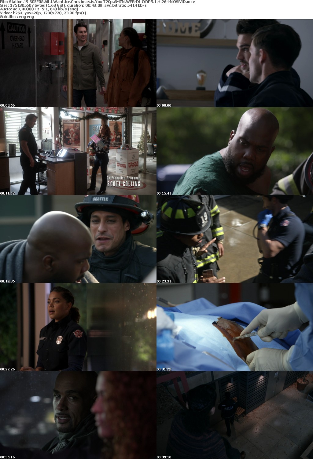 Station 19 S05E08 All I Want for Christmas is You 720p AMZN WEBRip DDP5 1 x264-NOSiViD