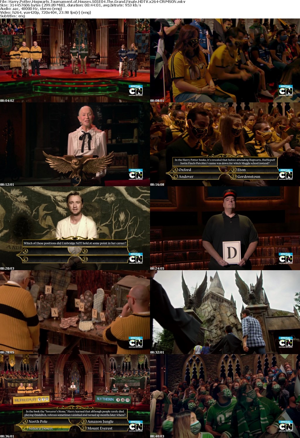 Harry Potter Hogwarts Tournament of Houses S01E04 The Grand Finale HDTV x264-CRiMSON