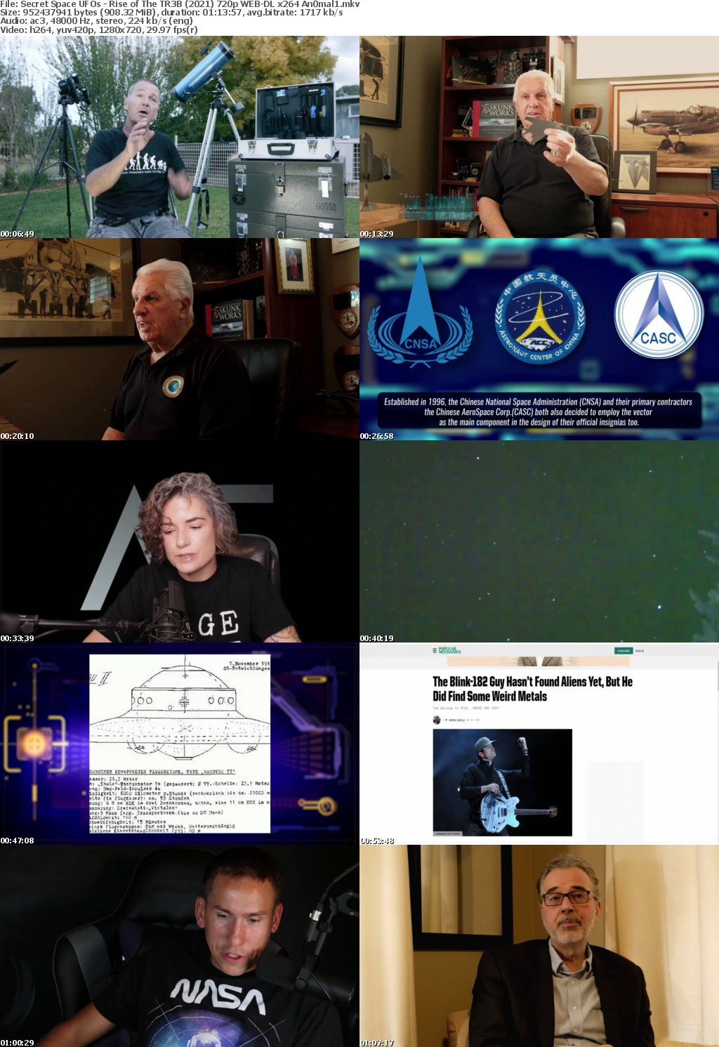 Secret Space UFOs - Rise of The TR3B (2021) 720p WEB-DL x264 An0mal1