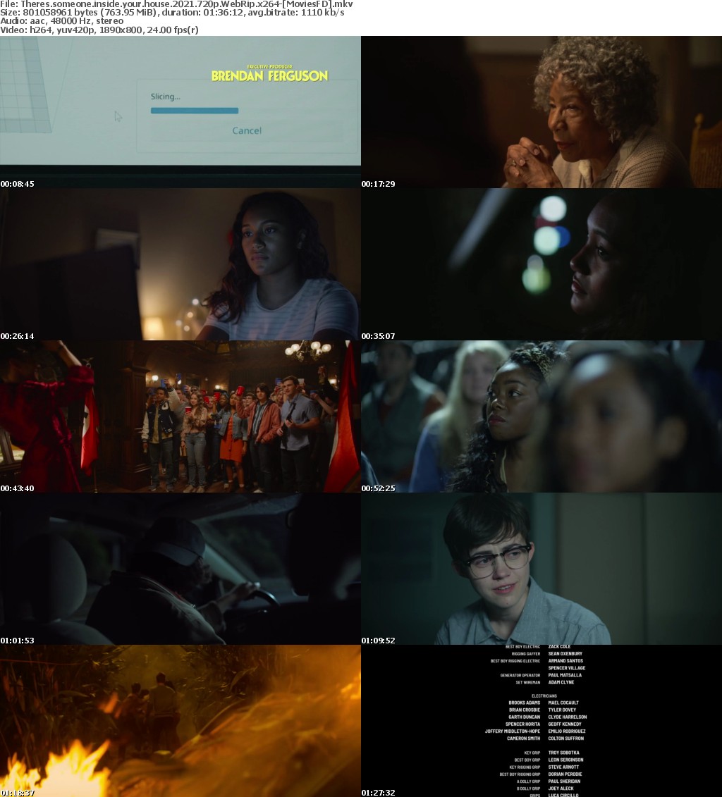 Theres Someone Inside Your House (2021) 720p WebRip x264- MoviesFD