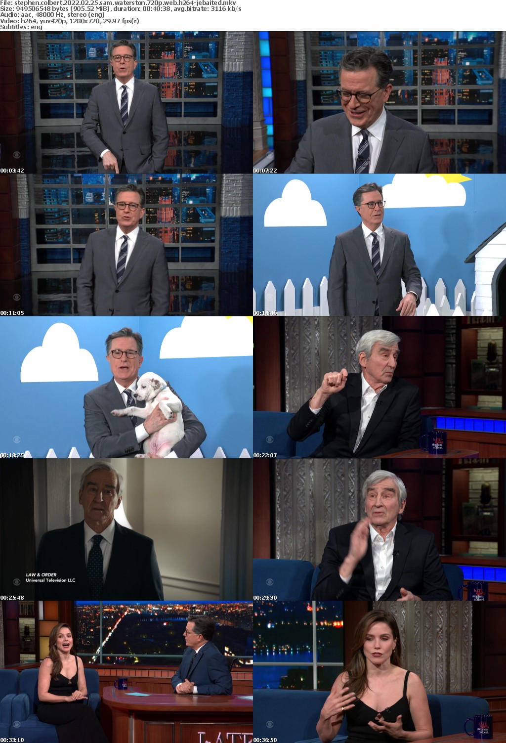 Stephen Colbert 2022 02 25 Sam Waterston 720p WEB H264-JEBAITED