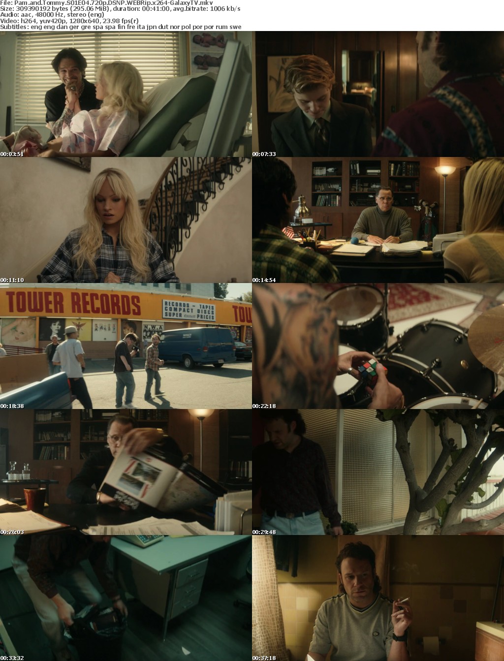 Pam and Tommy S01 COMPLETE 720p DSNP WEBRip x264-GalaxyTV