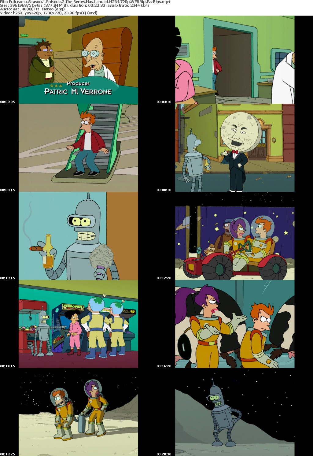 Futurama Season 1 Episode 2 The Series Has Landed H264 720p WEBRip EzzRips