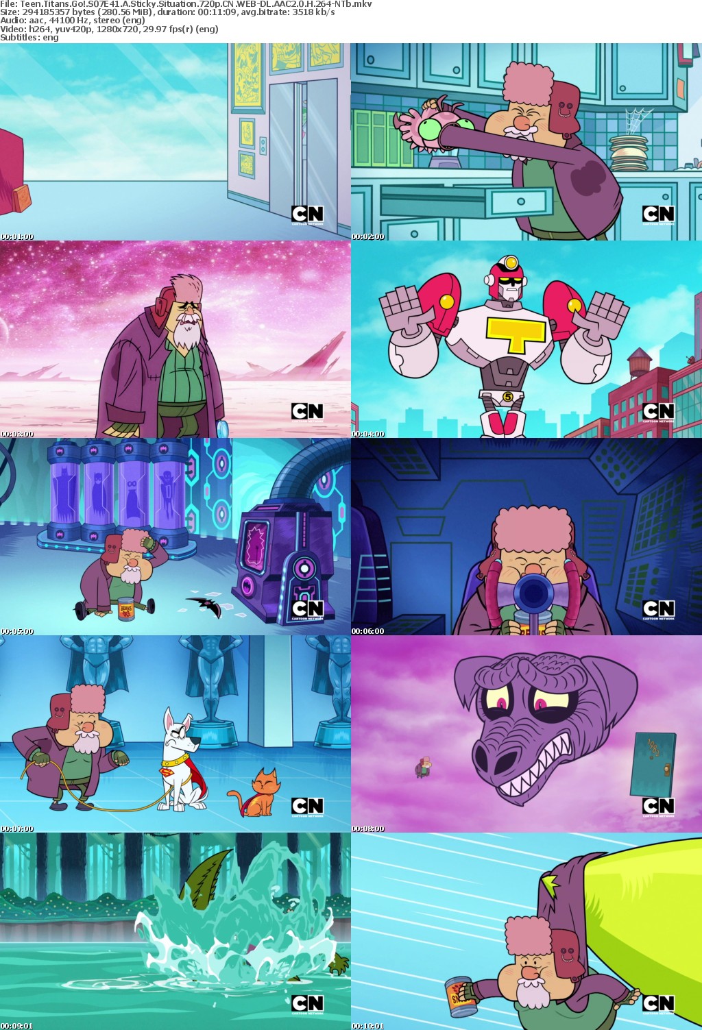 Teen Titans Go S07E41 A Sticky Situation 720p CN WEBRip AAC2 0 H264-NTb