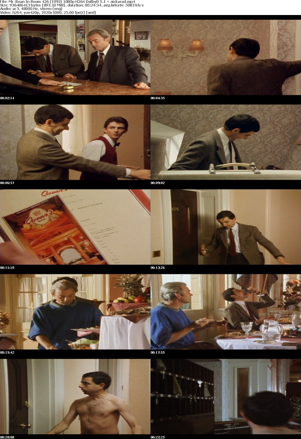 Mr Bean In Room 426 (1993) 1080p H264 DolbyD 5 1 nickarad