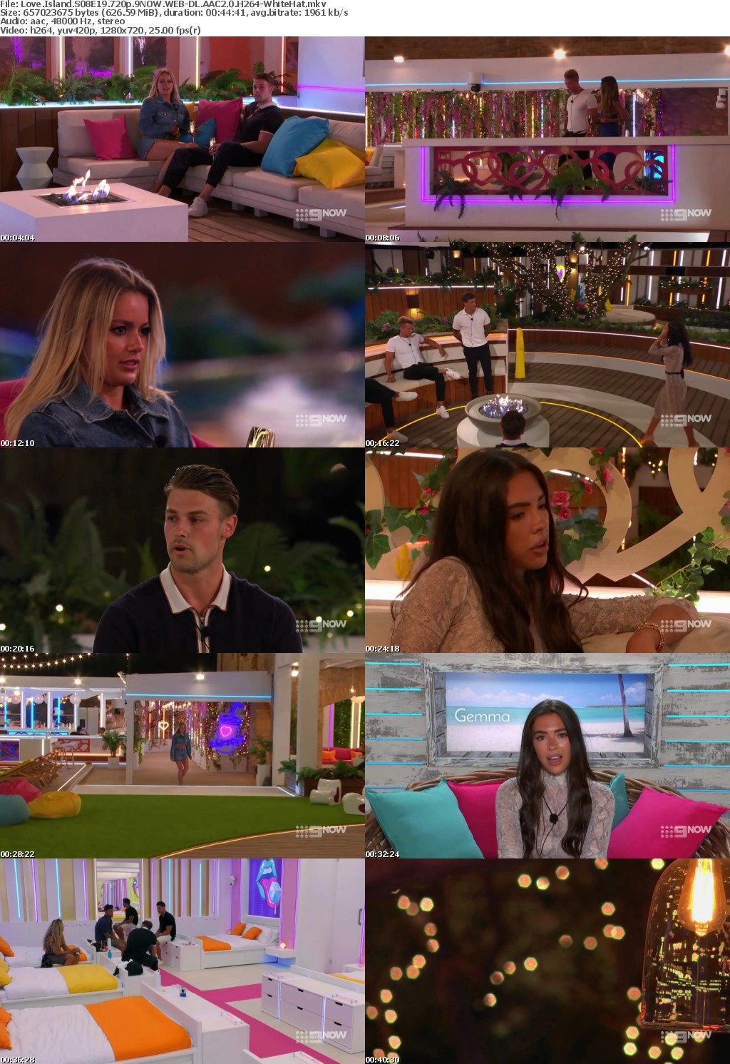 Love Island S08E19 720p 9NOW WEB-DL AAC2 0 H264-WhiteHat