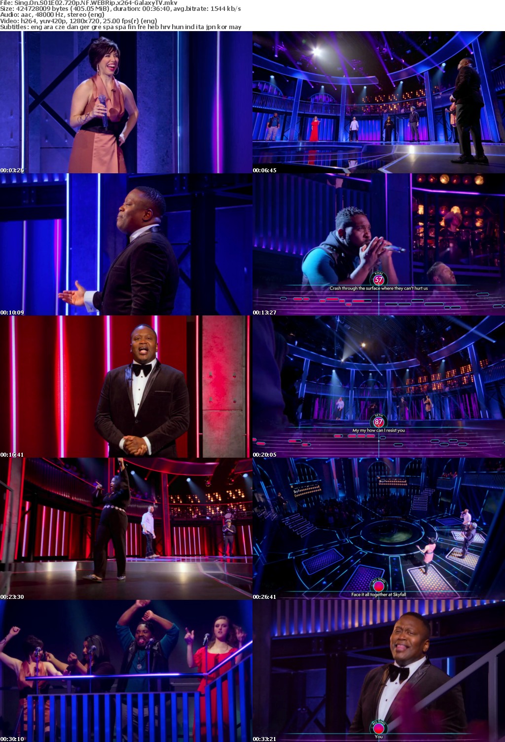 Sing On S01 COMPLETE 720p NF WEBRip x264-GalaxyTV