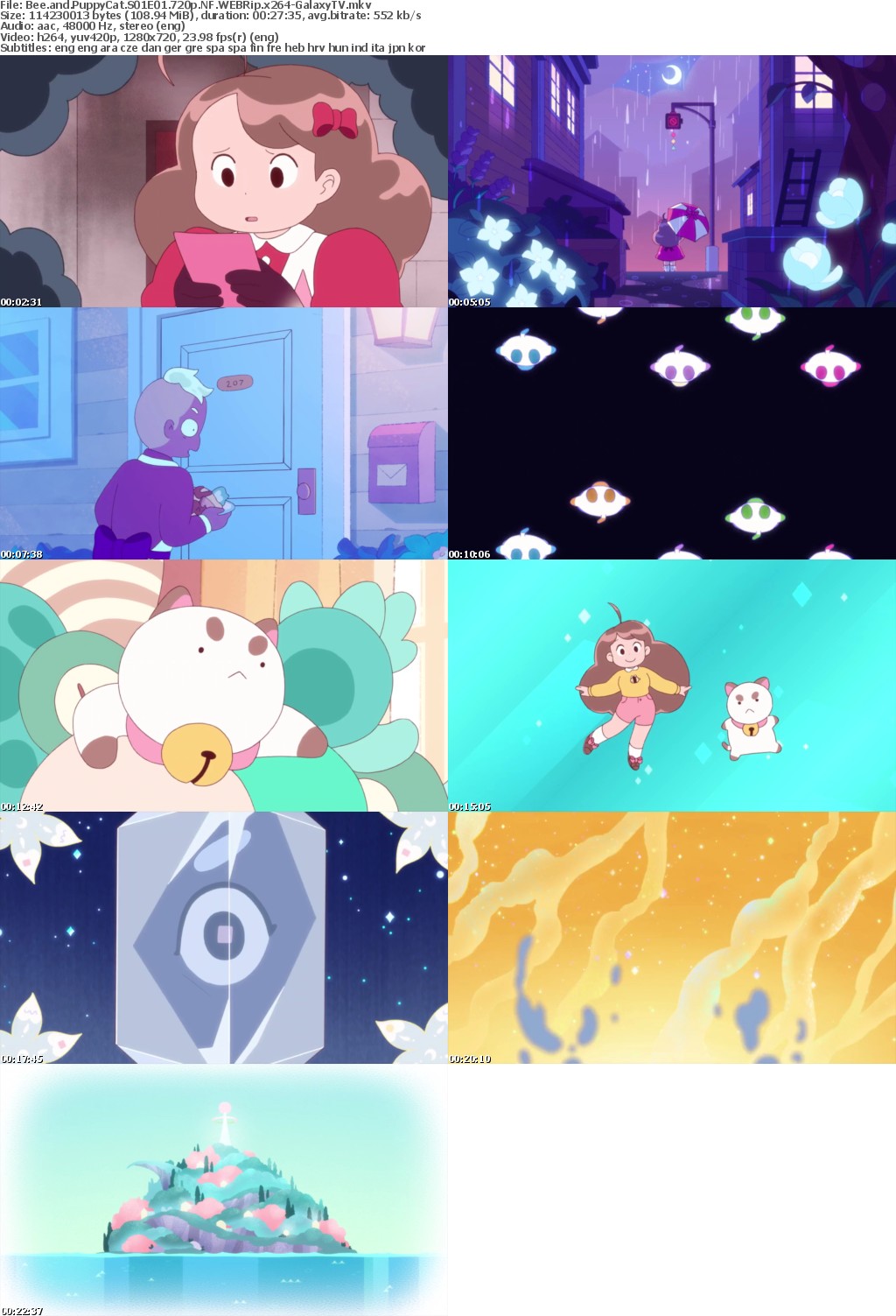 Bee and PuppyCat S01 COMPLETE 720p NF WEBRip x264-GalaxyTV