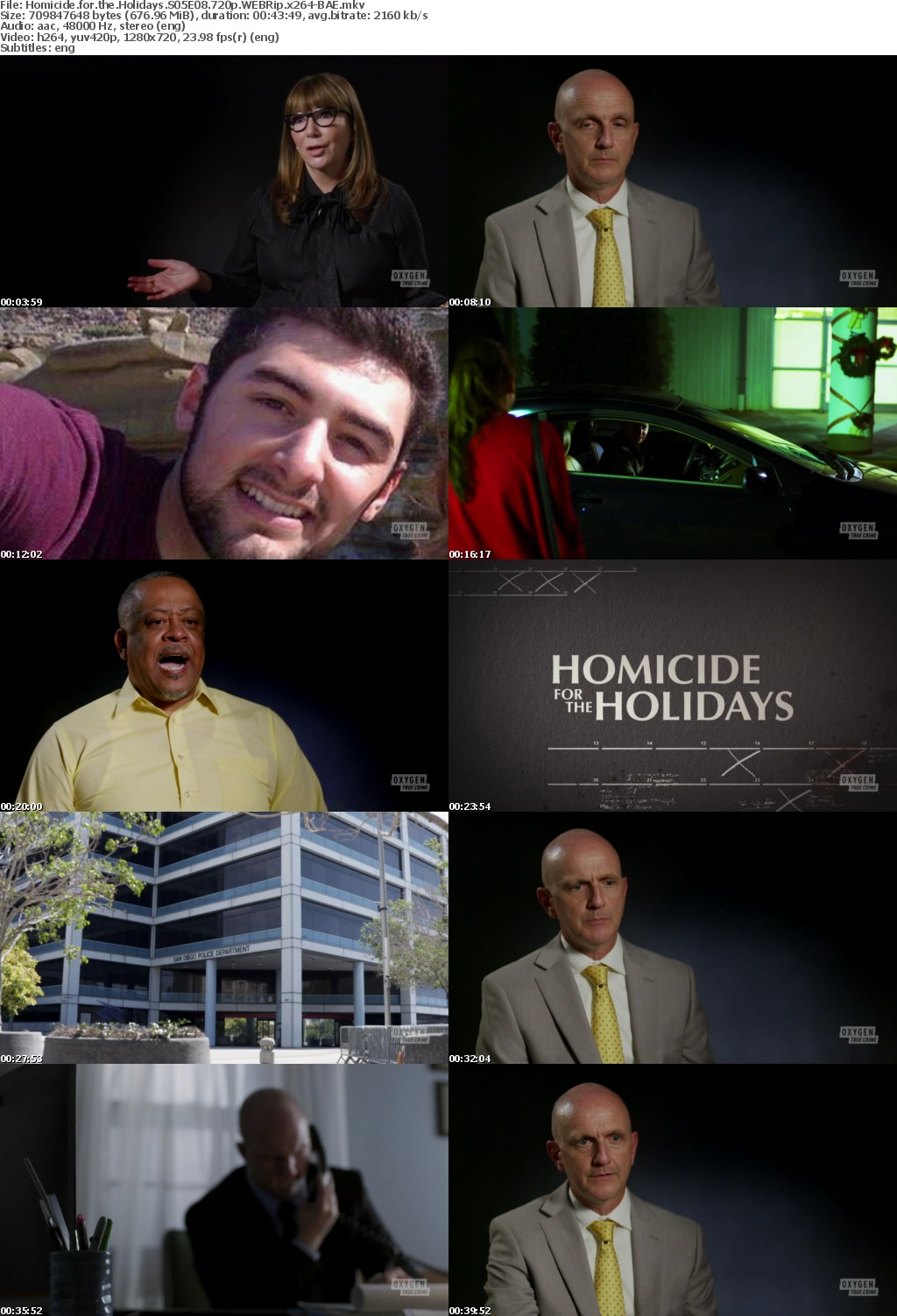 Homicide for the Holidays S05E08 720p WEBRip x264-BAE