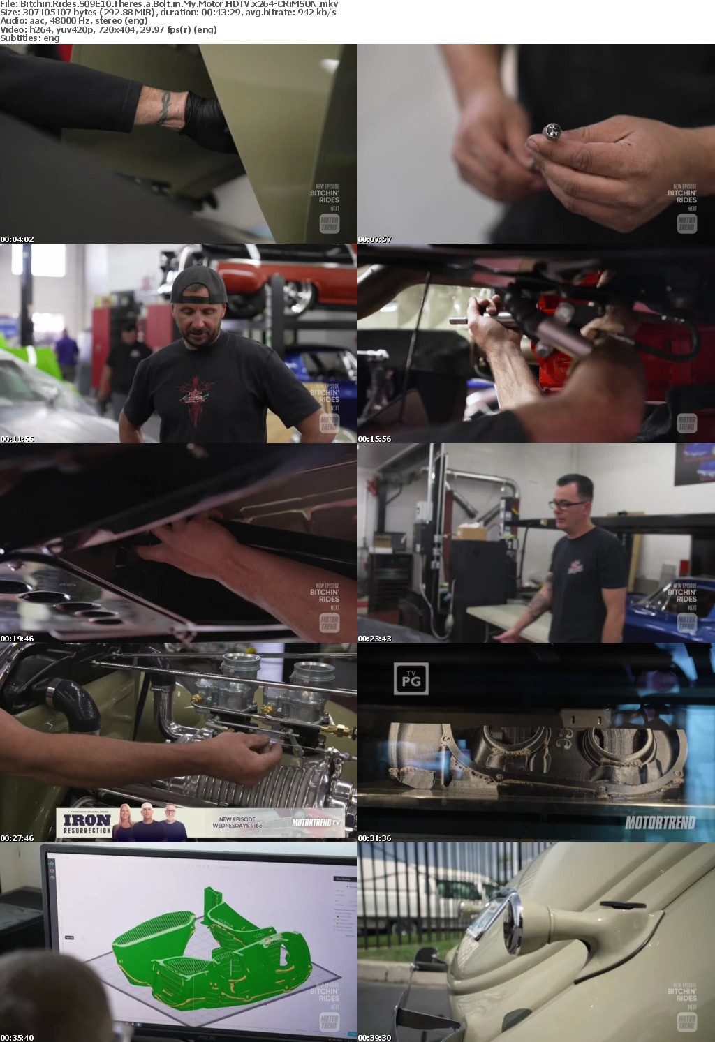 Bitchin Rides S09E10 Theres a Bolt in My Motor HDTV x264-CRiMSON