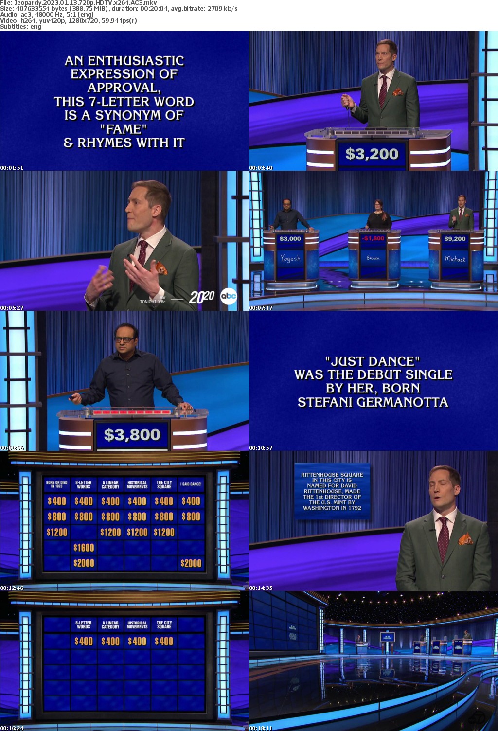 Jeopardy 2023 01 13 720p HDTV x264 AC3 atgoat