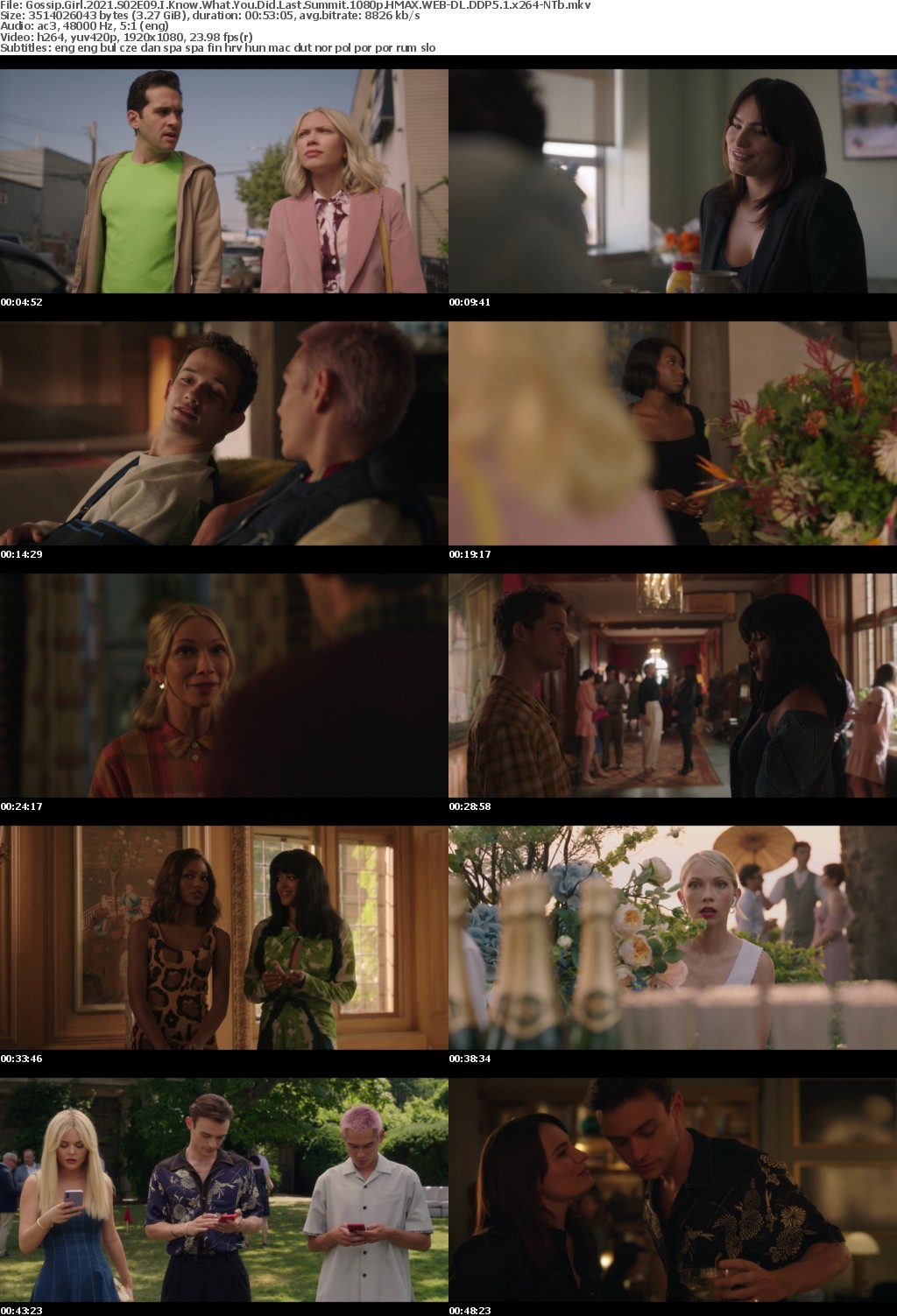 Gossip Girl 2021 S02E09 I Know What You Did Last Summit 1080p HMAX WEBRip DDP5 1 x264-NTb