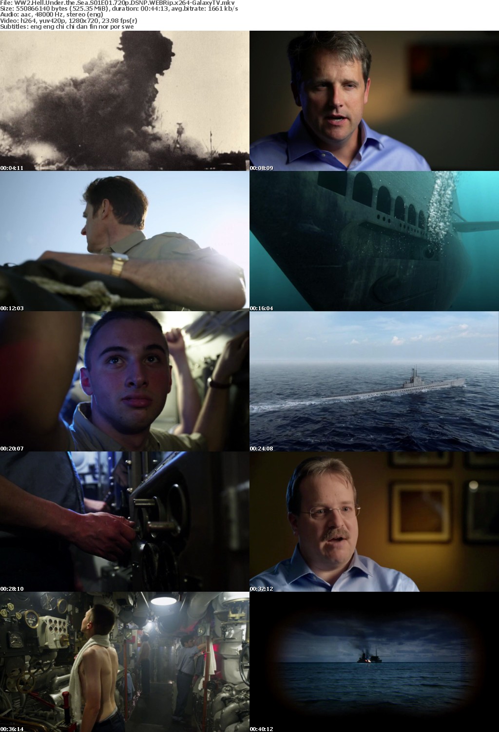 WW2 Hell Under the Sea S01 COMPLETE 720p DSNP WEBRip x264-GalaxyTV