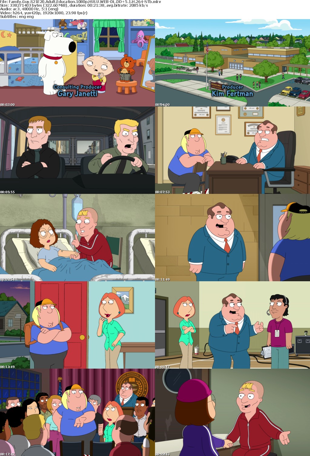 Family Guy S21E20 Adult Education 1080p HULU WEBRip DDP5 1 x264-NTb