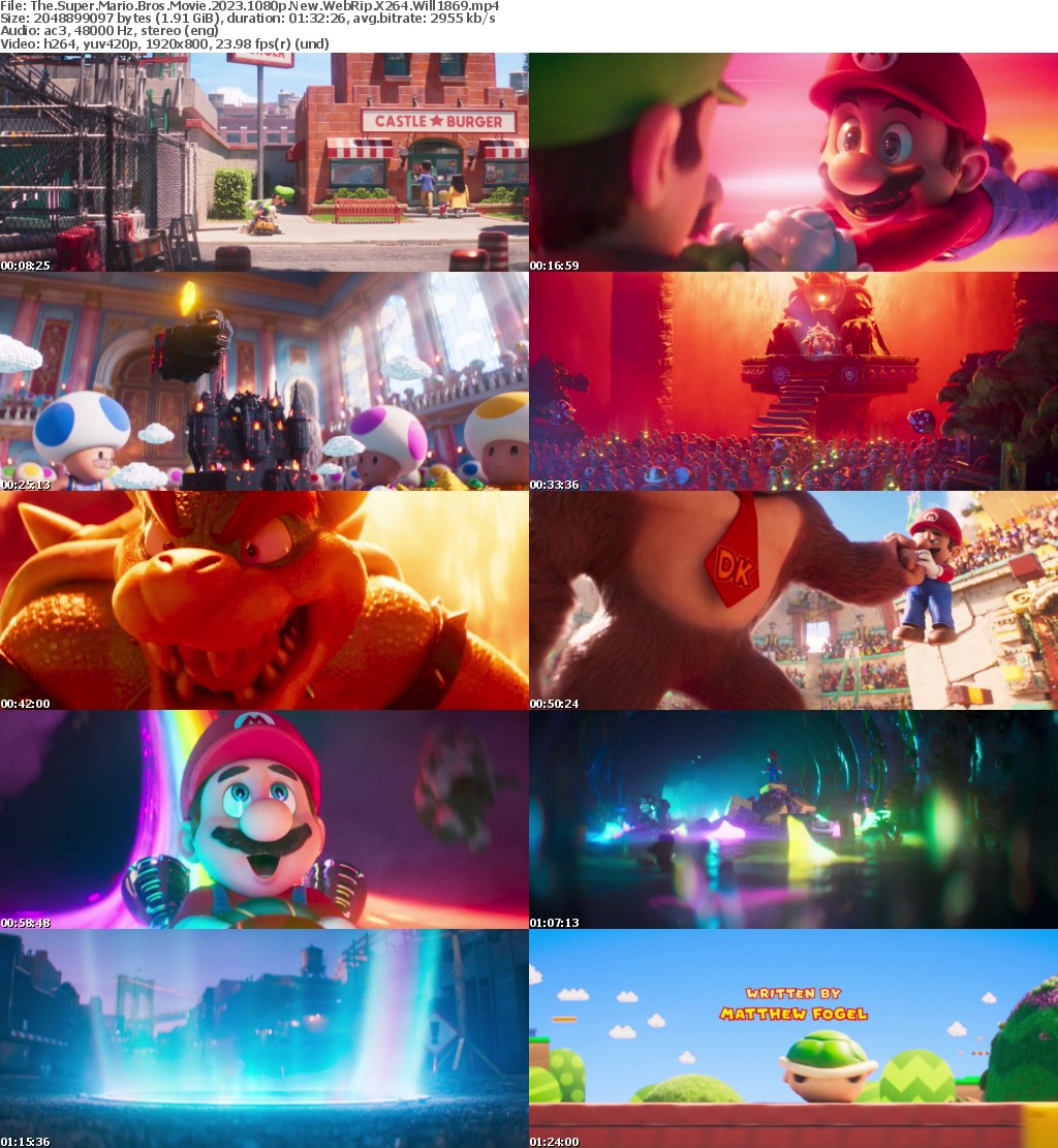 The Super Mario Bros Movie 2023 1080p New WebRip X264 Will1869