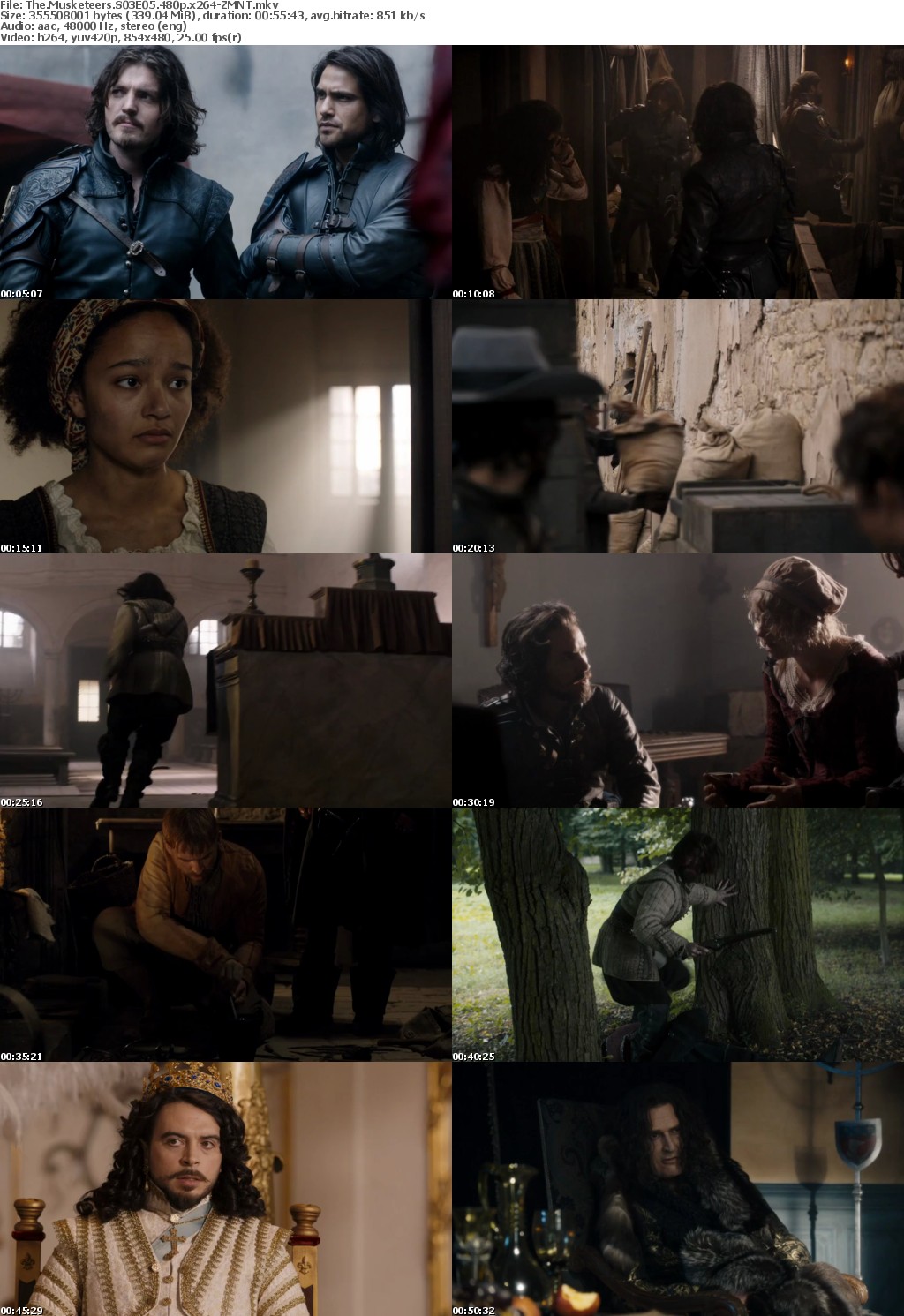 The Musketeers S03 480p x264-ZMNT