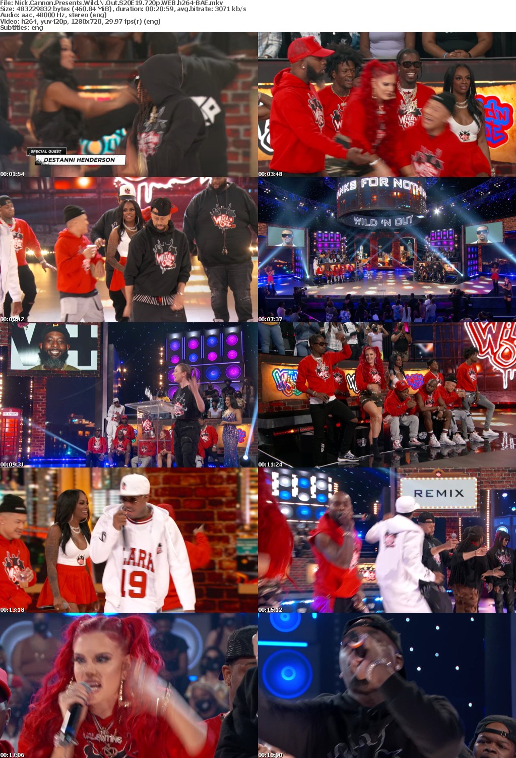Nick Cannon Presents Wild N Out S20E19 720p WEB h264-BAE