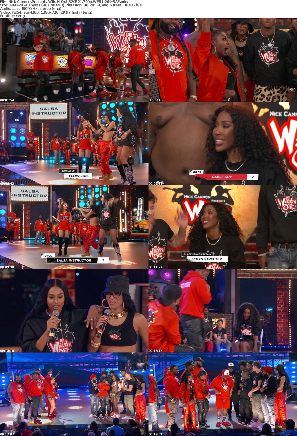 Nick Cannon Presents Wild N Out S20E21 720p WEB h264-BAE