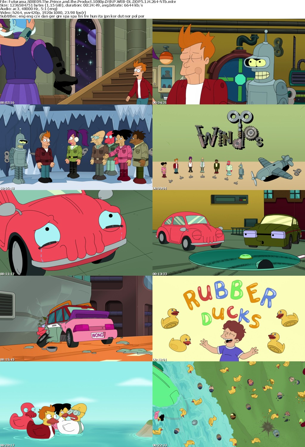 Futurama S08E09 The Prince and the Product 1080p DSNP WEB-DL DDP5 1 H 264-NTb