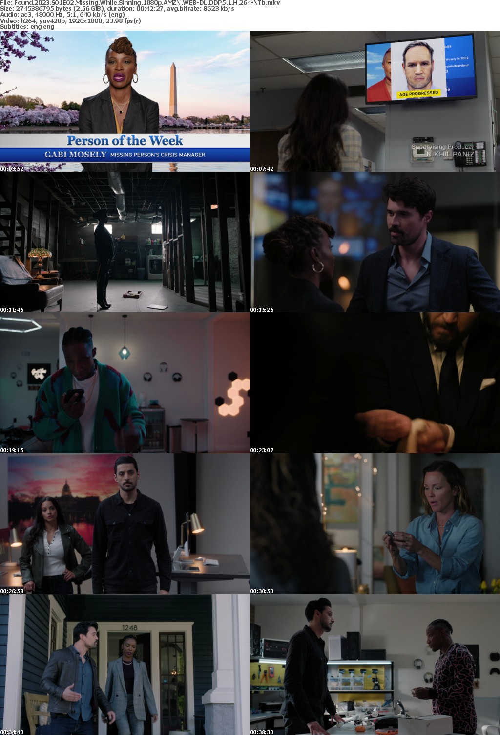Found 2023 S01E02 Missing While Sinning 1080p AMZN WEB-DL DDP5 1 H 264-NTb