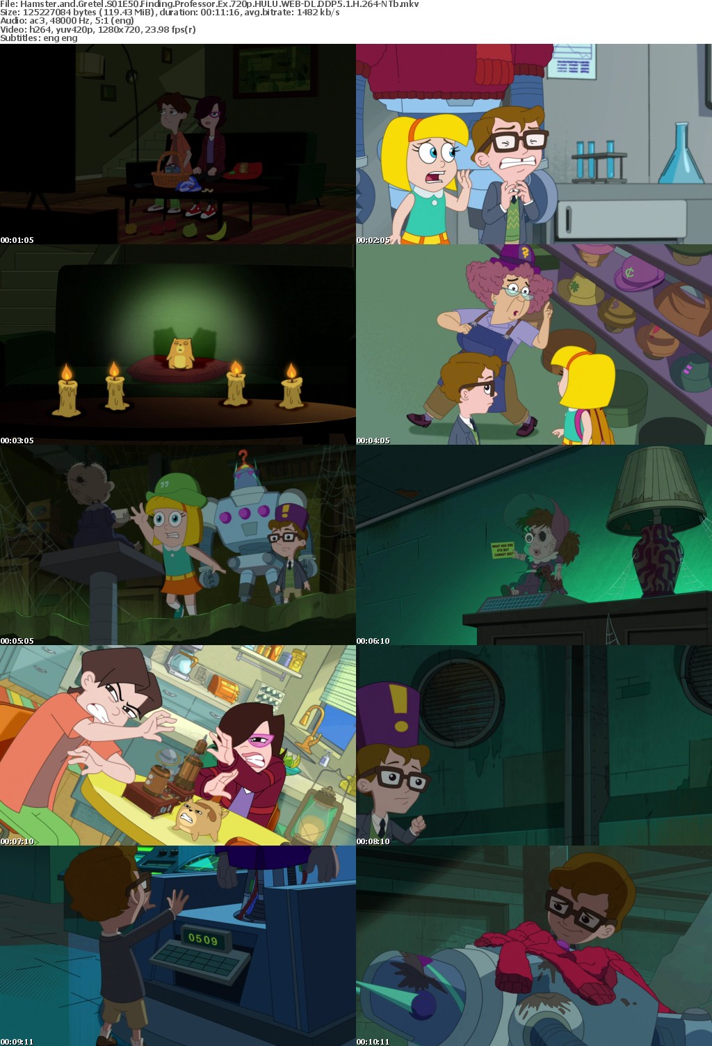 Hamster and Gretel S01E50 Finding Professor Ex 720p HULU WEB-DL DDP5 1 H 264-NTb