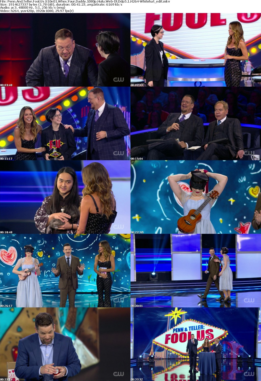 Penn And Teller Fool Us S10e01 Whos Your Daddy 1080p Hulu Web-Dl Ddp5 1 H264-Whitehat edit