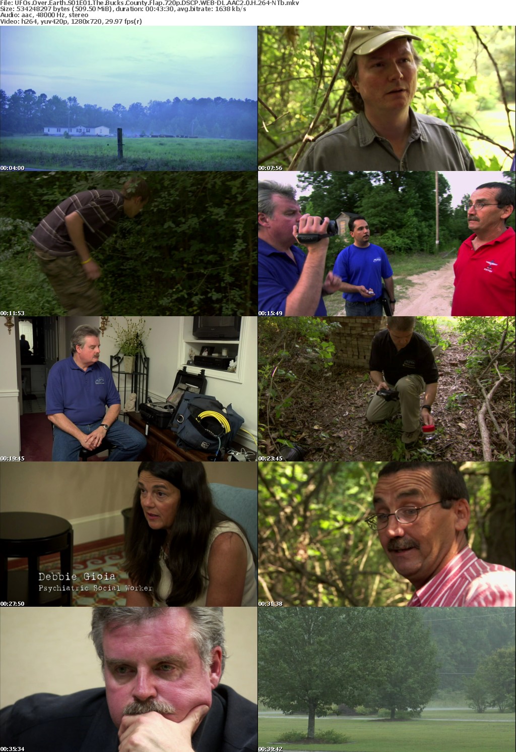 UFOs Over Earth S01E01 The Bucks County Flap 720p DSCP WEB-DL AAC2 0 H 264-NTb