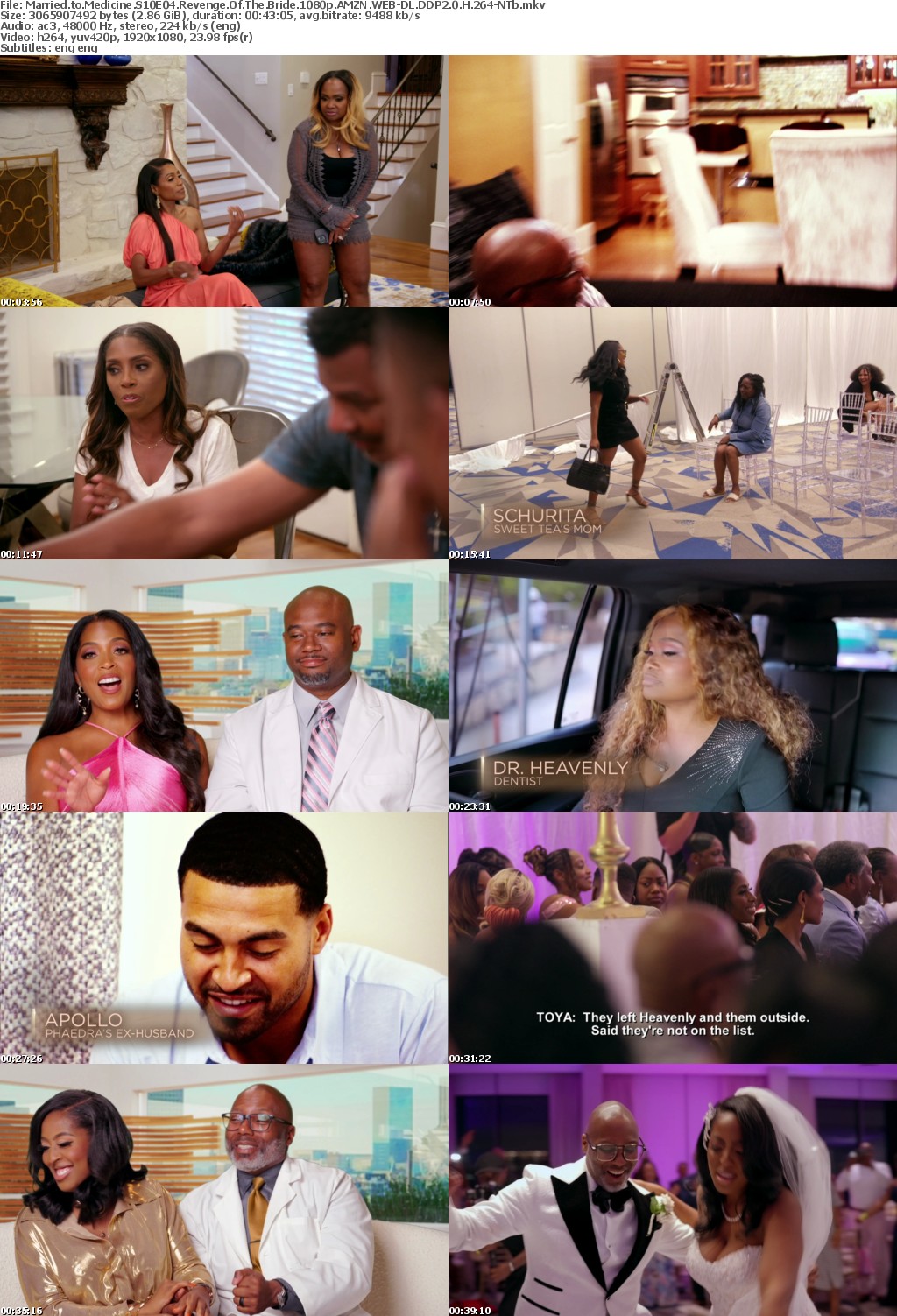 Married to Medicine S10E04 Revenge Of The Bride 1080p AMZN WEB-DL DDP2 0 H 264-NTb