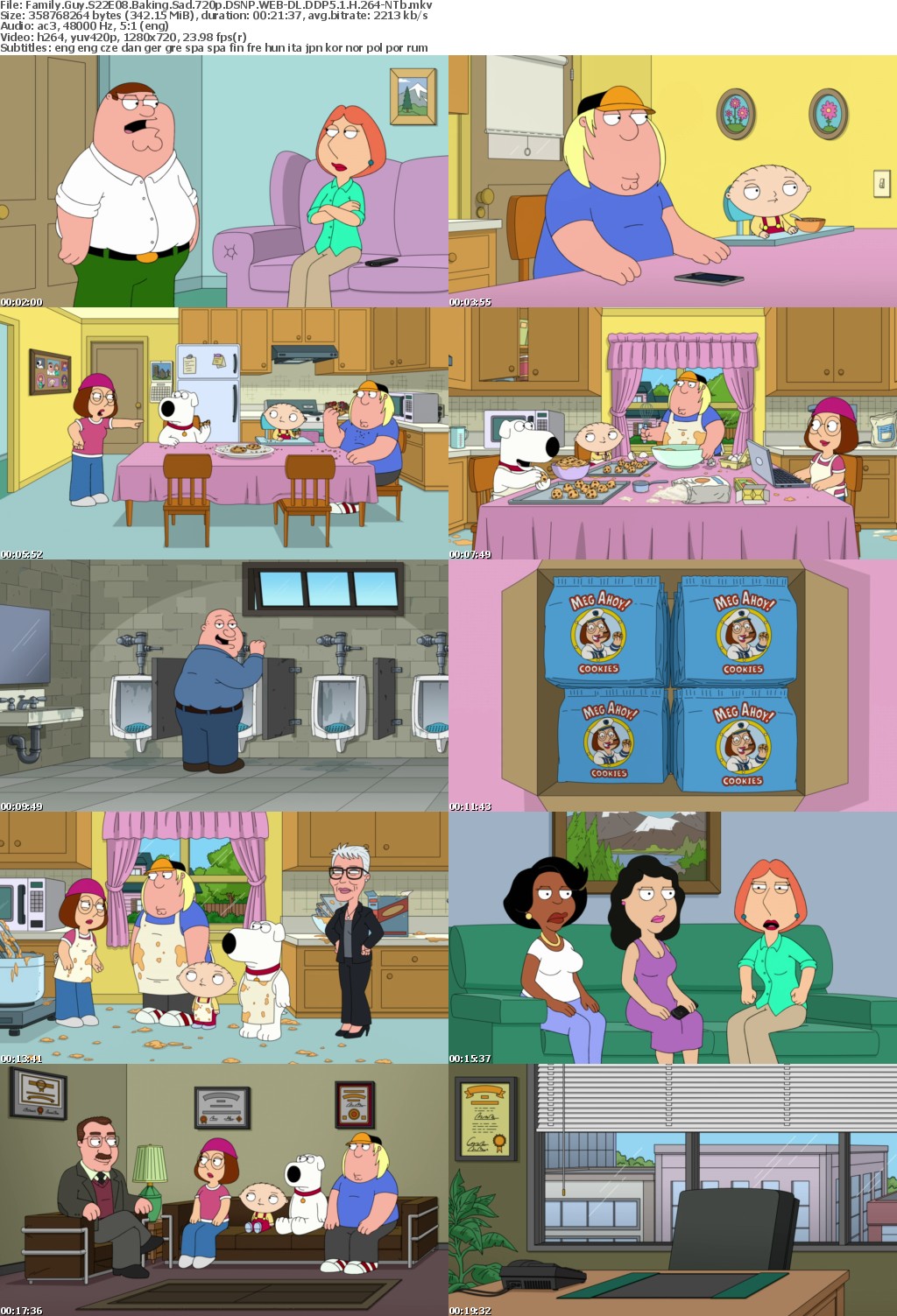Family Guy S22E08 Baking Sad 720p DSNP WEB-DL DDP5 1 H 264-NTb