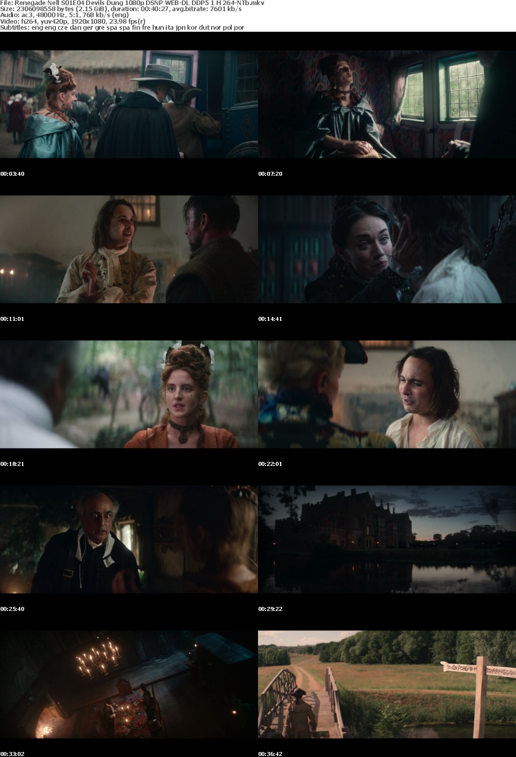Renegade Nell S01E04 Devils Dung 1080p DSNP WEB-DL DDP5 1 H 264-NTb