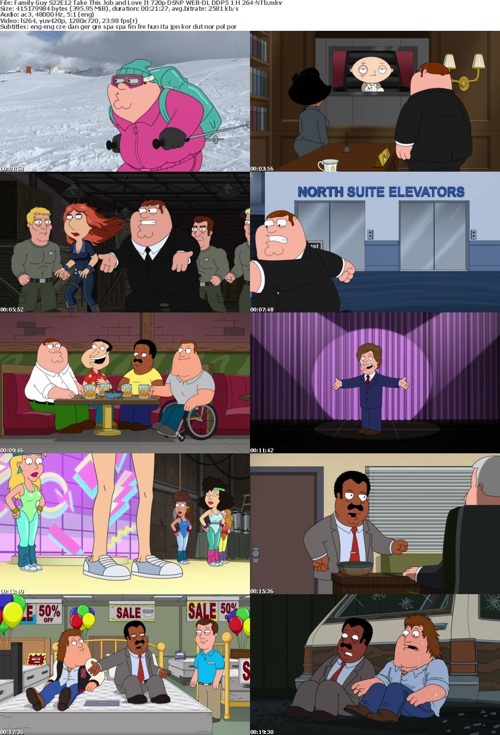 Family Guy S22E12 Take This Job and Love It 720p DSNP WEB-DL DDP5 1 H 264-NTb