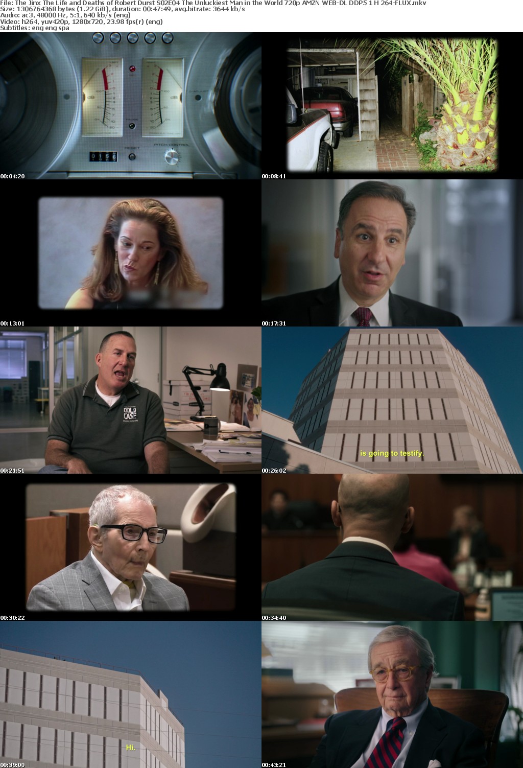 The Jinx The Life and Deaths of Robert Durst S02E04 The Unluckiest Man in the World 720p AMZN WEB-DL DDP5 1 H 264-FLUX